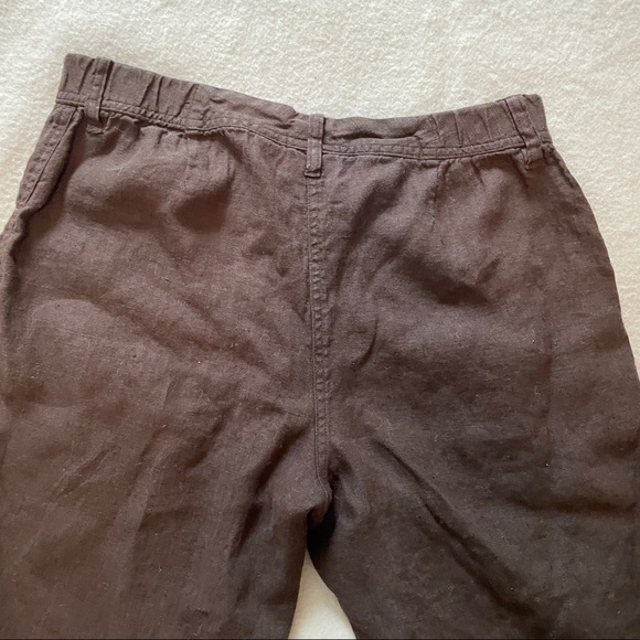 Chicos cocoa brown linen crop pants - Picture 4 of 6
